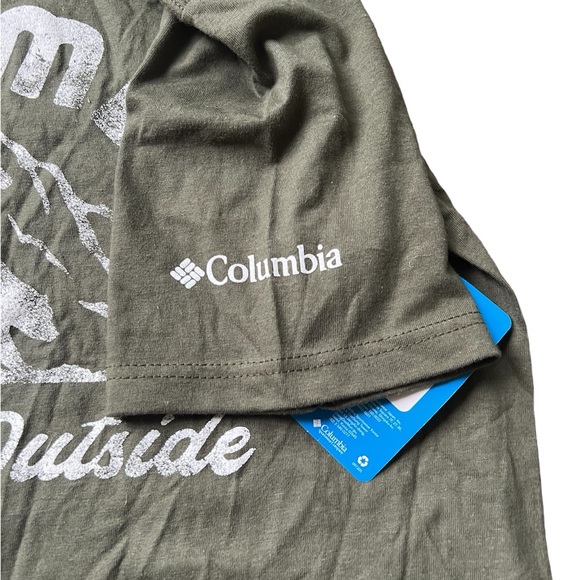 Men’s Columbia short sleeve t shirt mossy green men’s size small - Picture 5 of 5